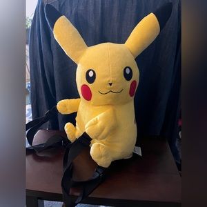 Pokemon Pikachu 14” Plush Backpack 2016 Official Nintendo